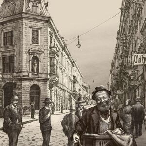 Organ grinder on Kobylyanska Street