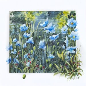 Sergey Kropovinskiy - Blue flowers by the pond