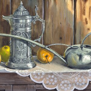 Sergey Kropovinskiy - Still Life with a Tin Milk Jug