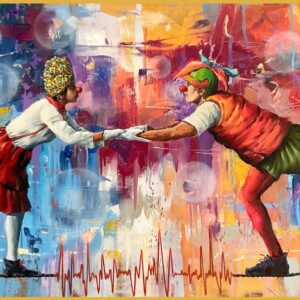 Cardiogram - oil painting - Sergey kropovinskiy