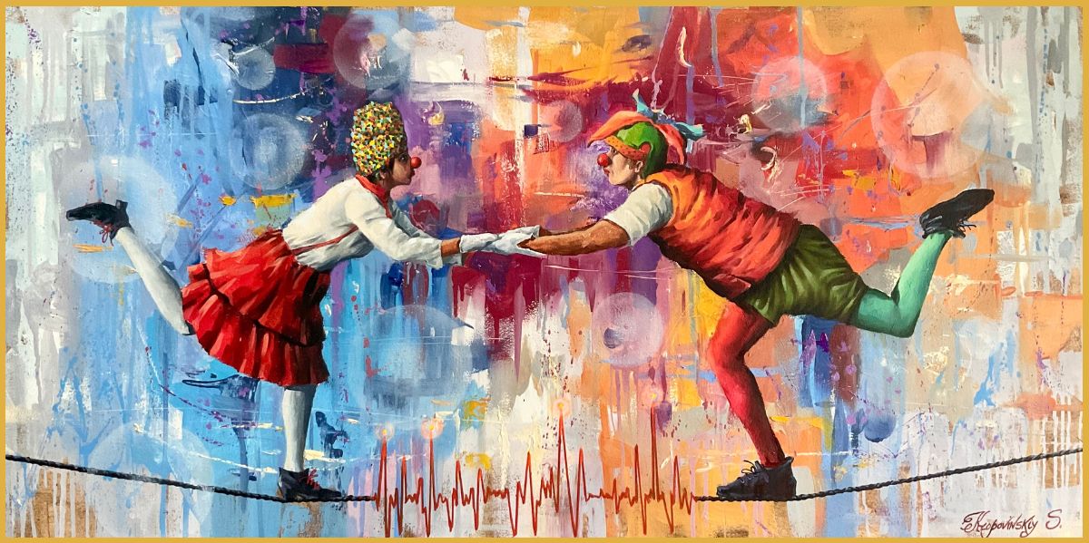 Cardiogram - oil painting - Sergey kropovinskiy