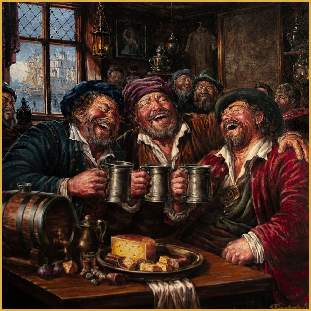 Three Laughing Saints